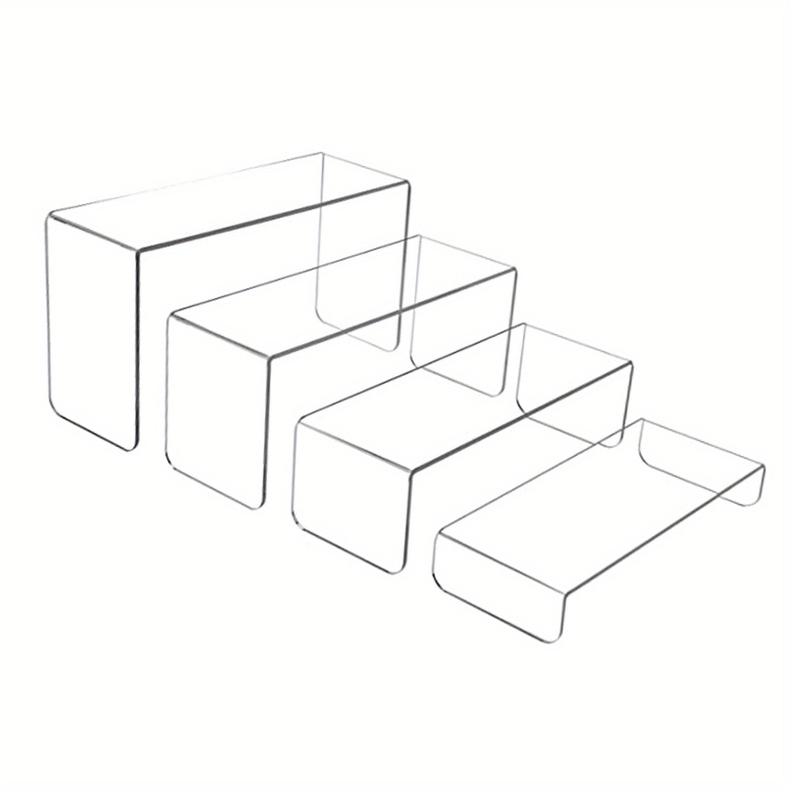 4 Layer Acrylic Display Stand for Dessert Dolls Cosmetics Collection
