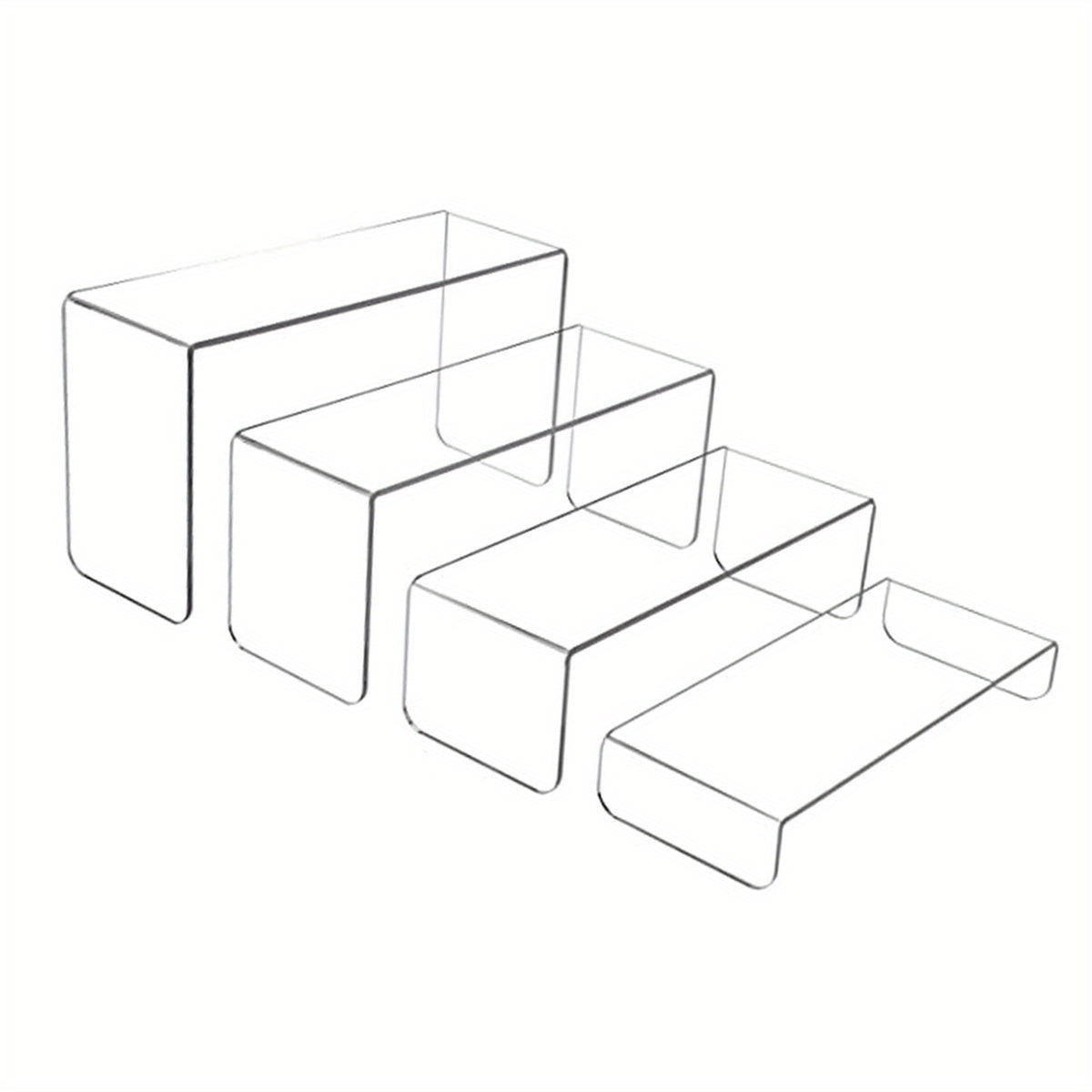 4 Layer Acrylic Display Stand for Dessert Dolls Cosmetics Collection