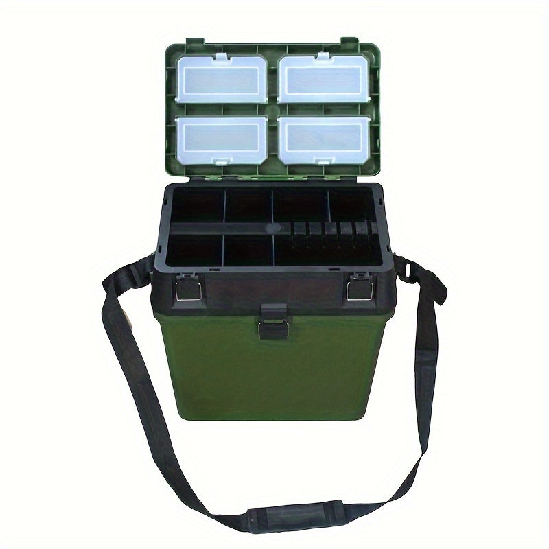 Large Capacity Fishing Tackle Box Multifunction Plastic Seat Box