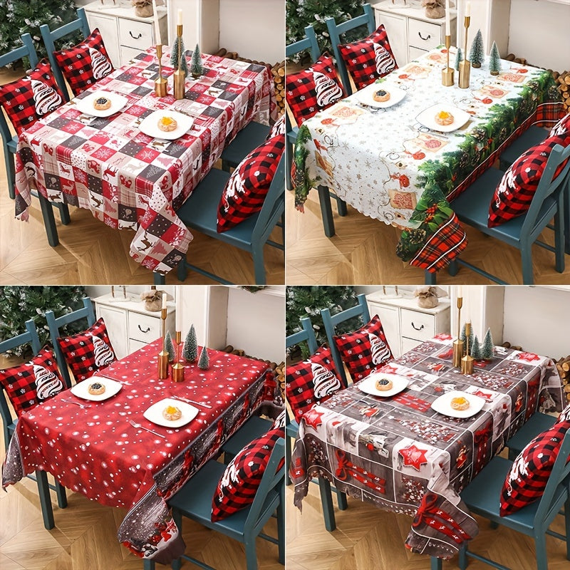 Christmas Printing Tablecloth Table Runner Christmas Tabletop Decorations