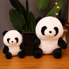 Soft Fluffy Sitting Panda Plush Toy & Stuffed Animal with Expressive Eyes