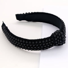 Pearl Headband for Girls - Wide Hair Hoop with Beads