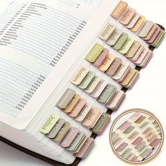 Bible Tabs Sticky Index Tabs 75 Tabs Boho Theme Laminated Tabs