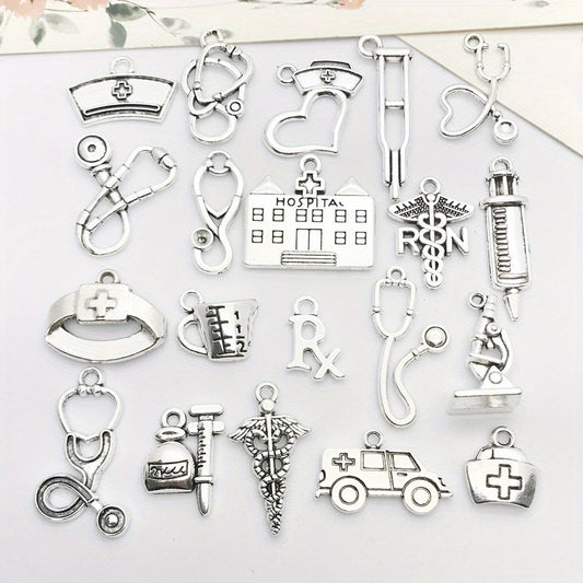 20pcs Tibetan Silver Metal Charms Pendants for Jewelry Making