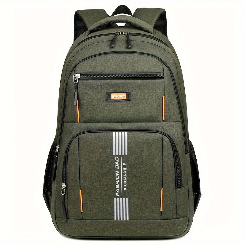 Large Capacity Travel Backpack for Men High School & College Waterproof Laptop C