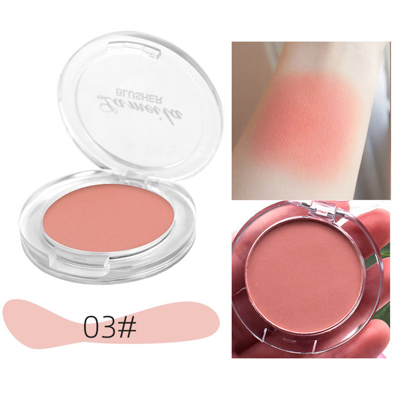6 Colors Peach Mineral Pigment Cheek Blusher Powder Palette