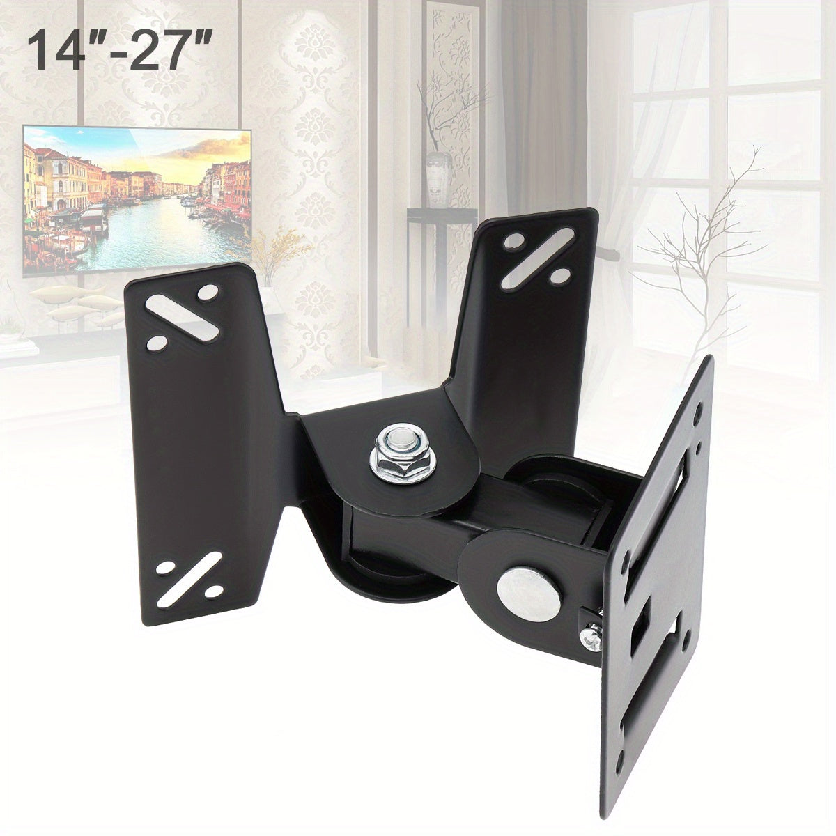 Universal Adjustable TV Wall Mount Bracket Support 180 Degrees Rotation