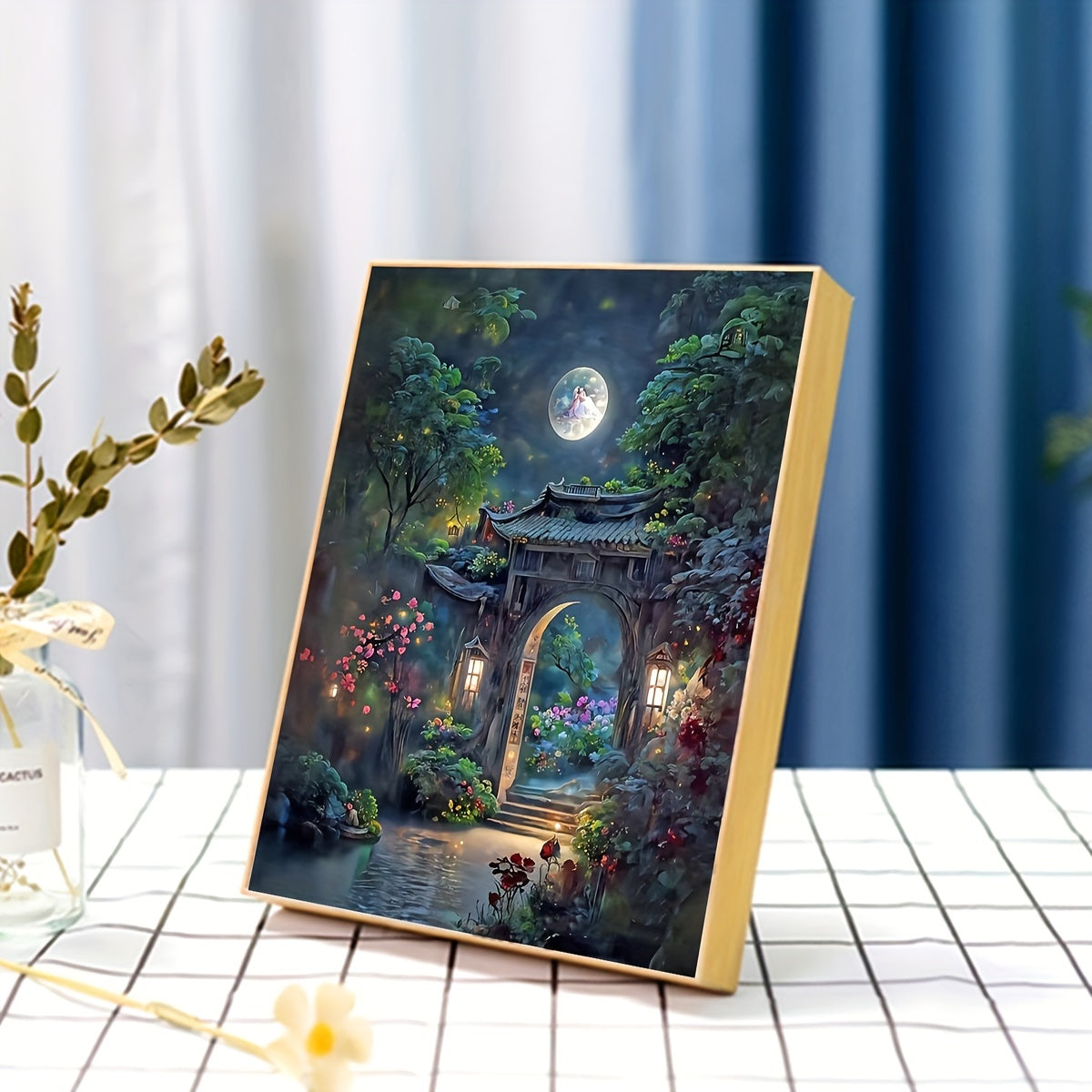 5D DIY House Landscape Rhinestone Embroidery Painting for Home Decoration