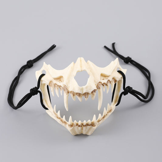 Halloween Demon Mask Werewolf Skull Cosplay Costume Anime Face Headwear