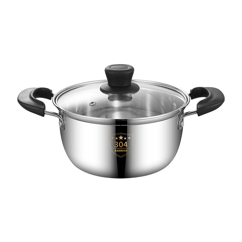 304 Stainless Steel Soup Pot Double Ear Pot Cooking Pot