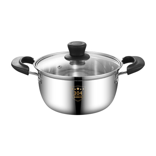 304 Stainless Steel Soup Pot Double Ear Pot Cooking Pot