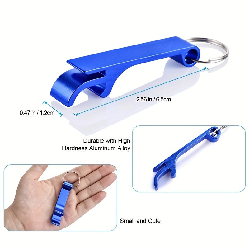 5pcs Outdoor Camping Survival Pocket Tool Solid Aluminum Beer Bottle Opener