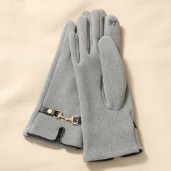Winter Warm Gloves Touch Screen Texting Fingers Fleece Lined Windproof