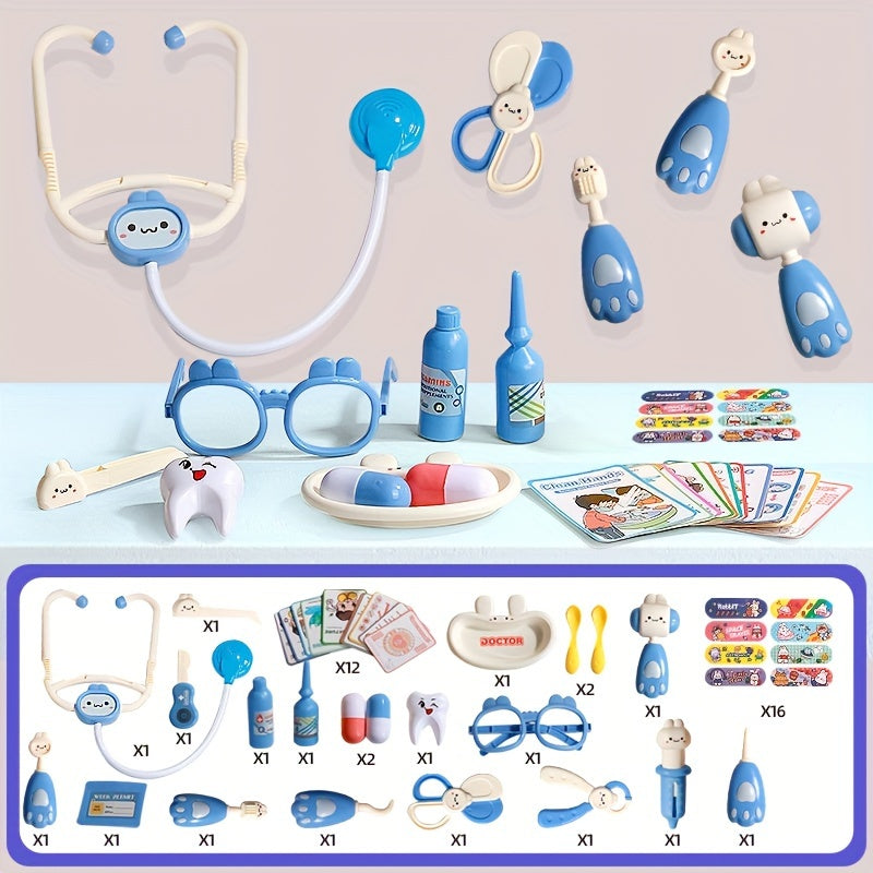 Pink Kids Doctor Toy Set Imaginative Play Doctor Games