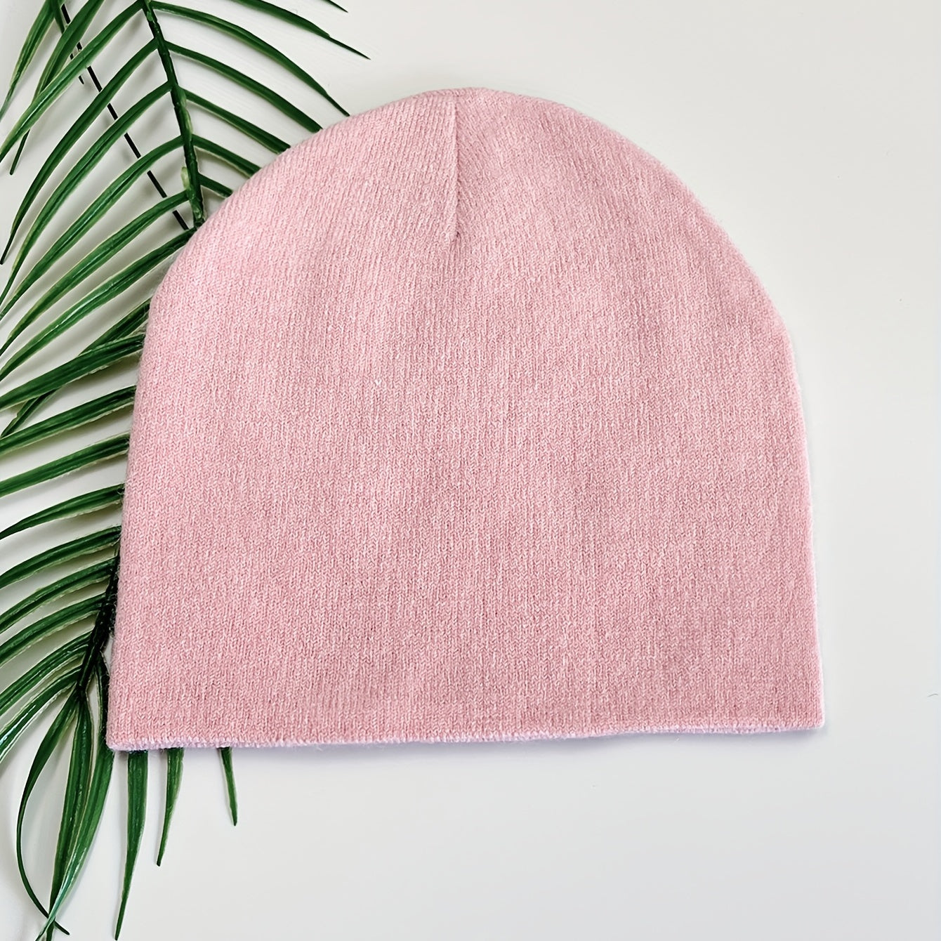 Pink Snake Jacquard Beanie Hat Soft Knit Hip Hop Cap