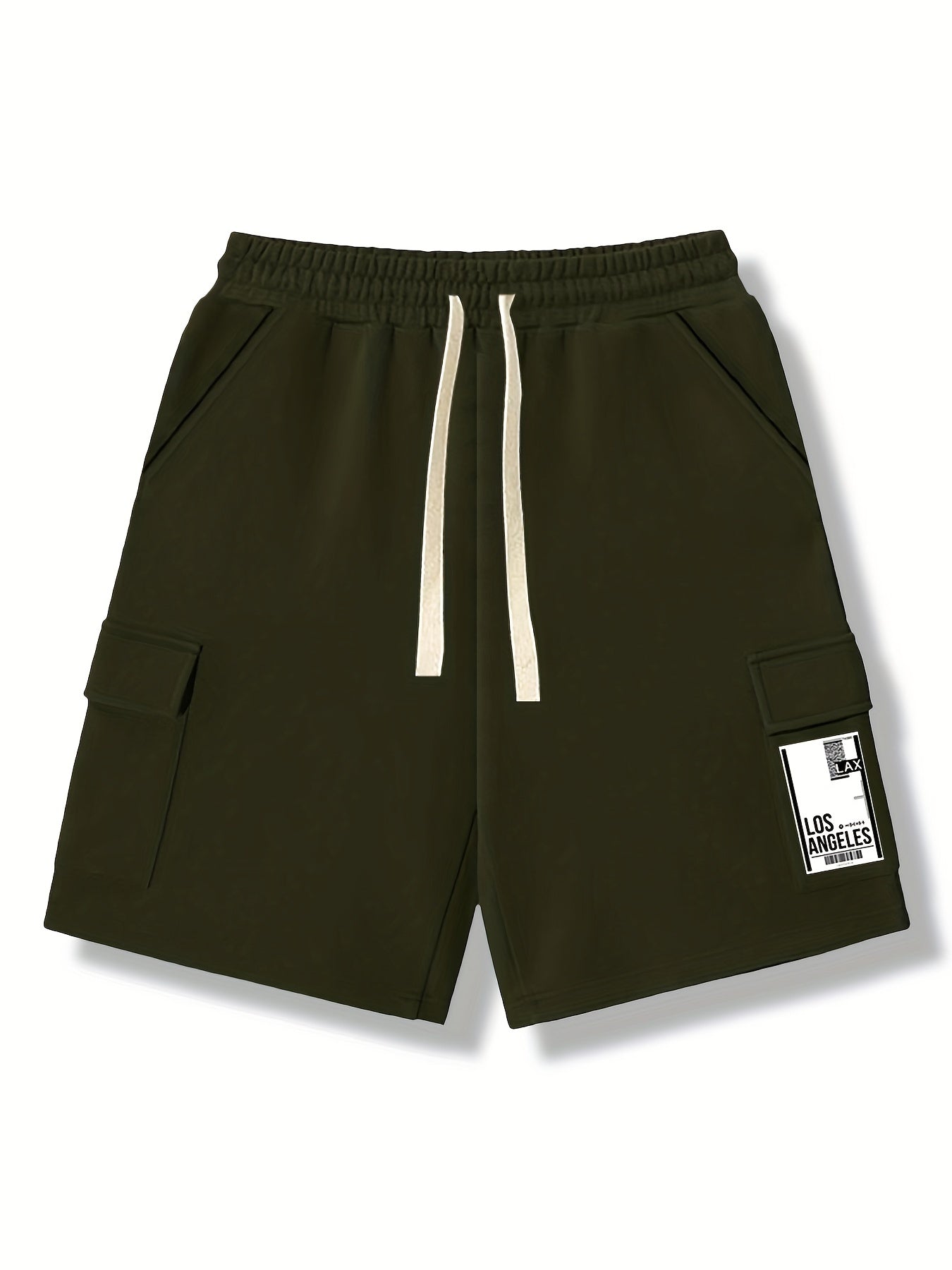 Comfy Cargo Shorts Men's Casual Stretch Elastic Waist Drawstring Shorts