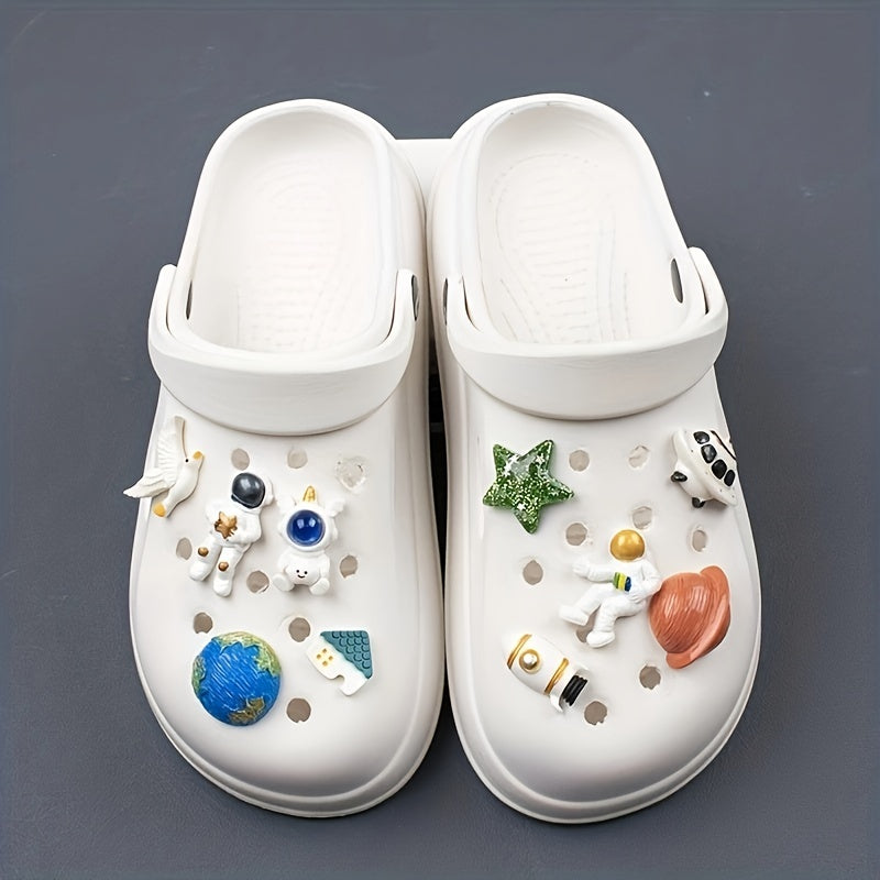 Astronaut Shoe Charms for Clogs DIY Shoes Accessories