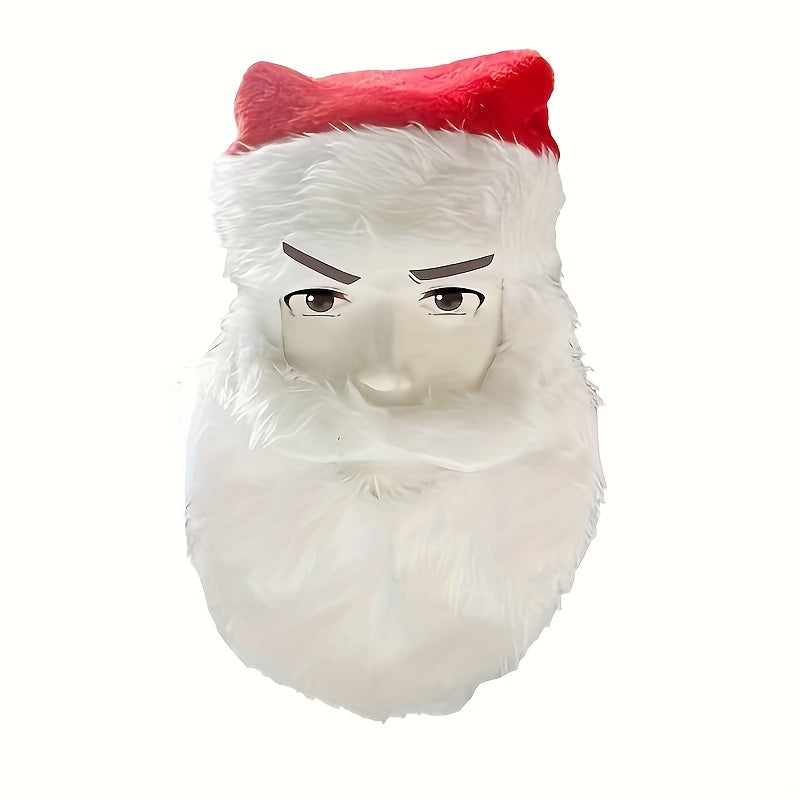 Christmas Santa Claus Beard Hat Fun Costume Adult Size