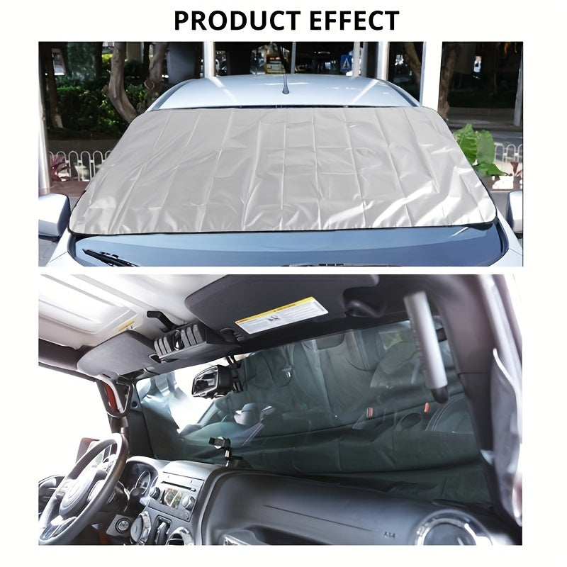 Car Windshield Snow Cover Frost Ice Removal Sun Shade Winter Protection
