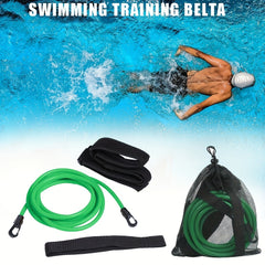 Swimming Trainer Set Elastic Belt & Mesh Bag