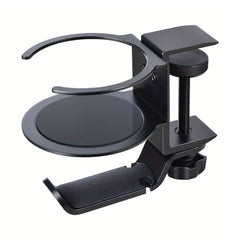 Sleek Headphone Hanger Stand & Drink Cup Holder