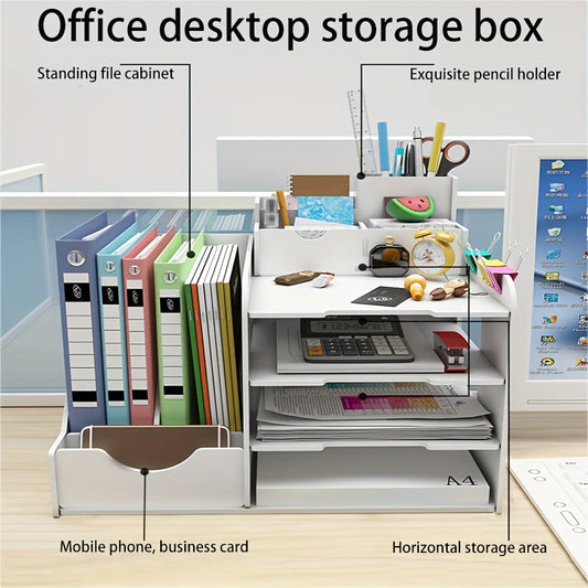 Desktop Organizer Storage Shelf for Office Supplies