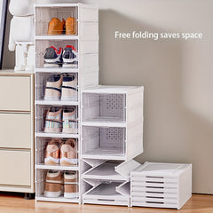 Clear Shoe Storage Boxes Stackable Shoe Organizer