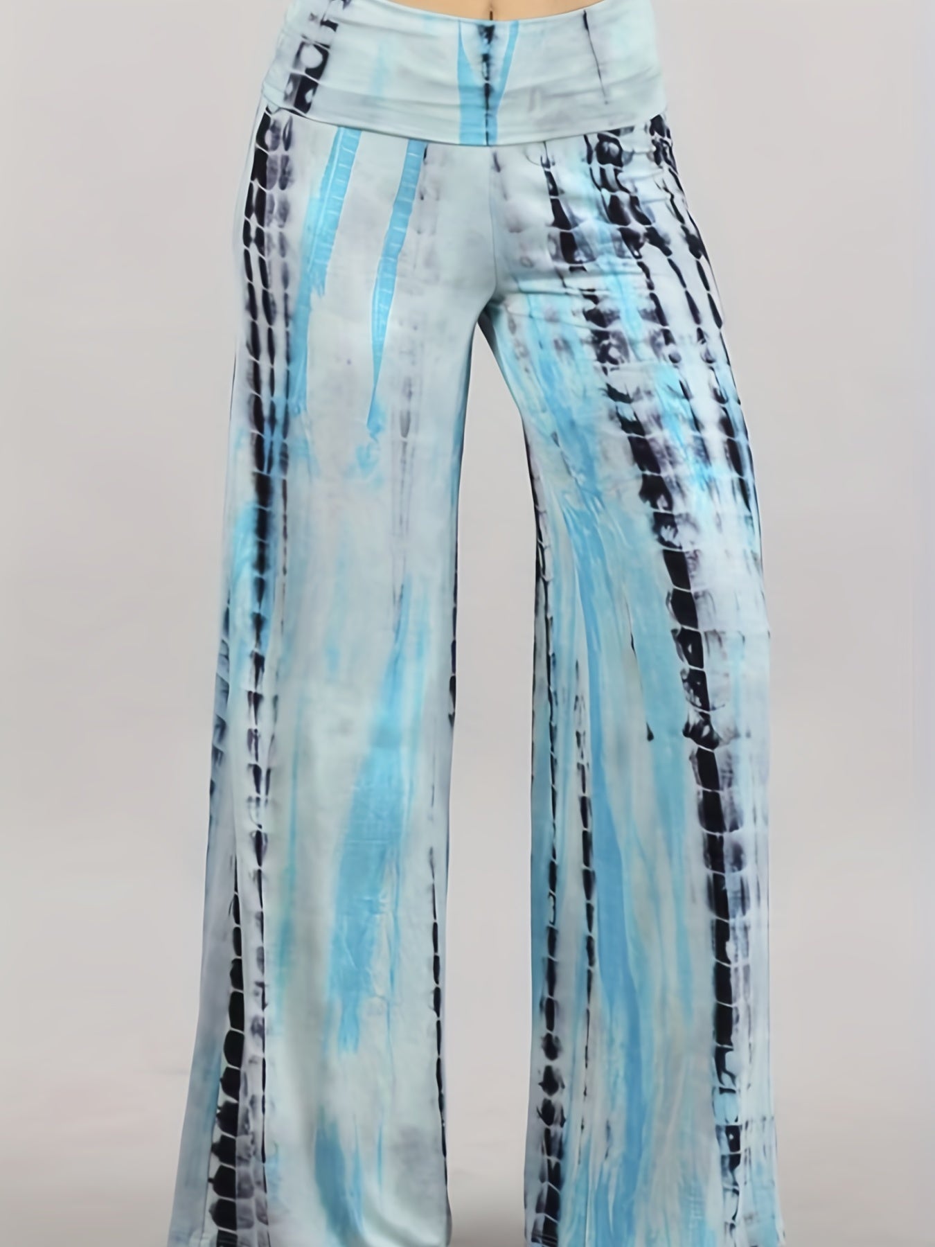  Tie Dye Low Rise Wide Leg Trousers
