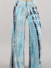 Tie Dye Low Rise Wide Leg Trousers