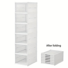 Clear Shoe Storage Boxes Stackable Shoe Organizer