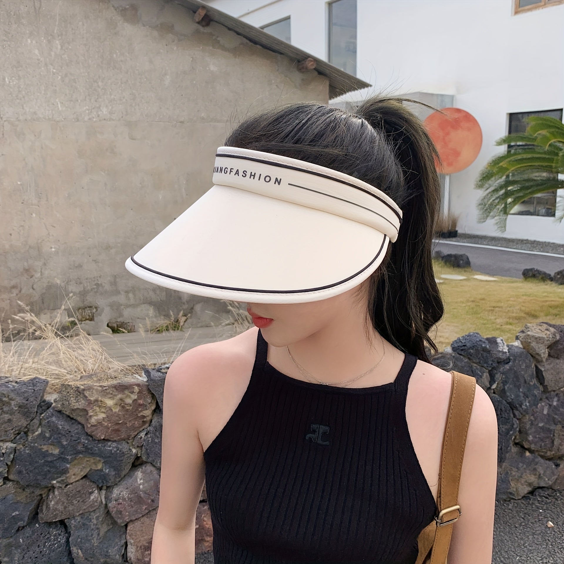 Breathable Ponytail Visor Hat UV Protection Sun Hat