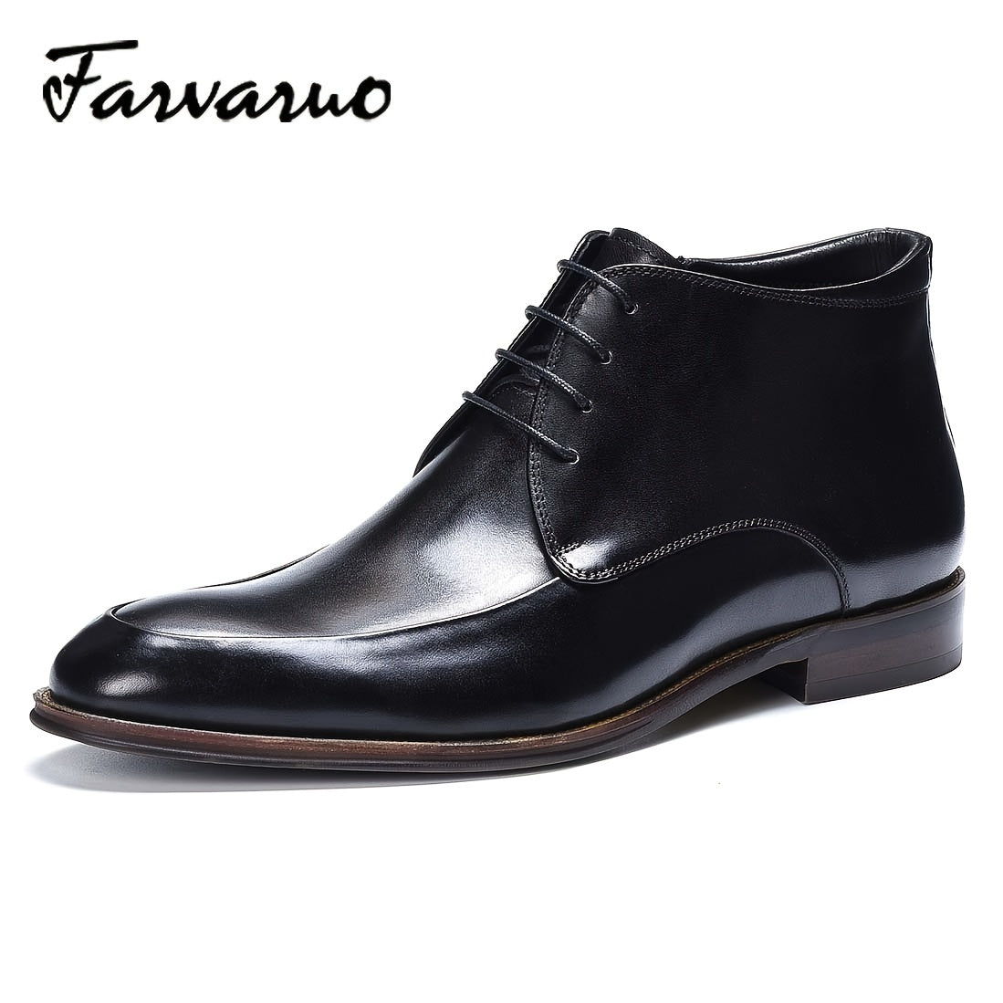 FARVARWO Men's Leather Chukka Boots