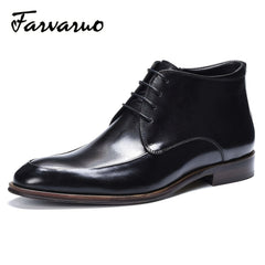 FARVARWO Men's Leather Chukka Boots