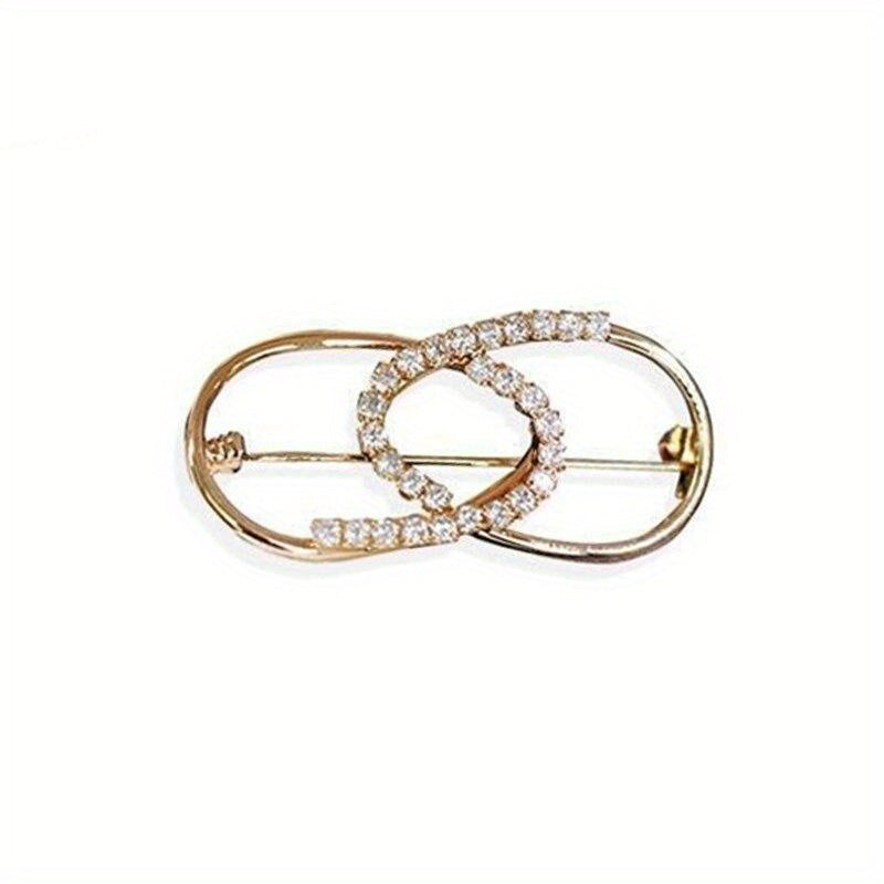 Geometric Brooch Waist Neckline Fixed Pin Temperament Suit Corsage