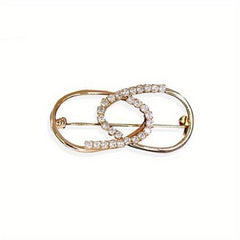 Geometric Brooch Waist Neckline Fixed Pin Temperament Suit Corsage