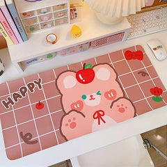 Cartoon Little Bear Little Rabbit Table Mat Student Mouse Mat Large