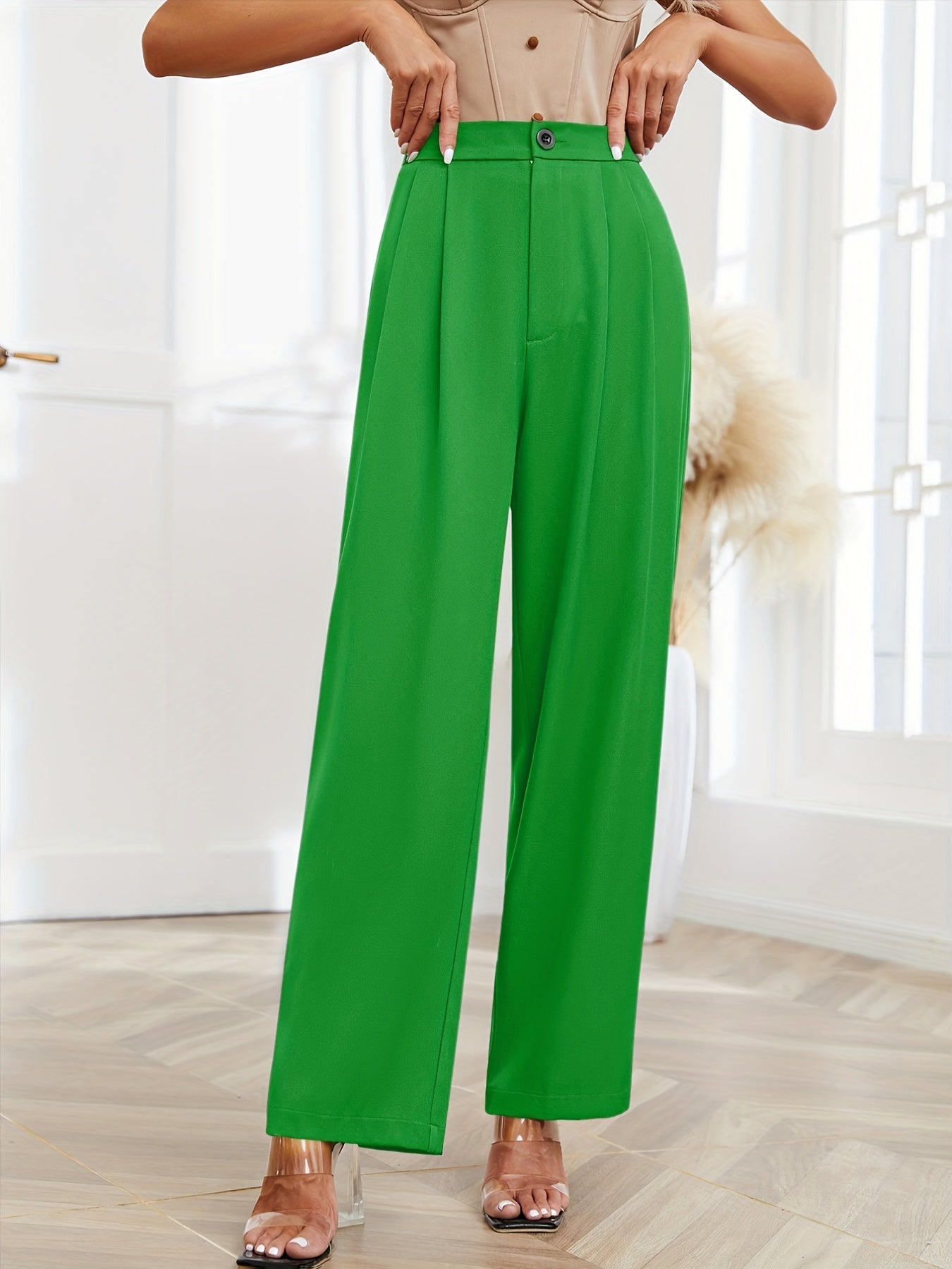 Loose High Waist Wide Leg Pants for Women