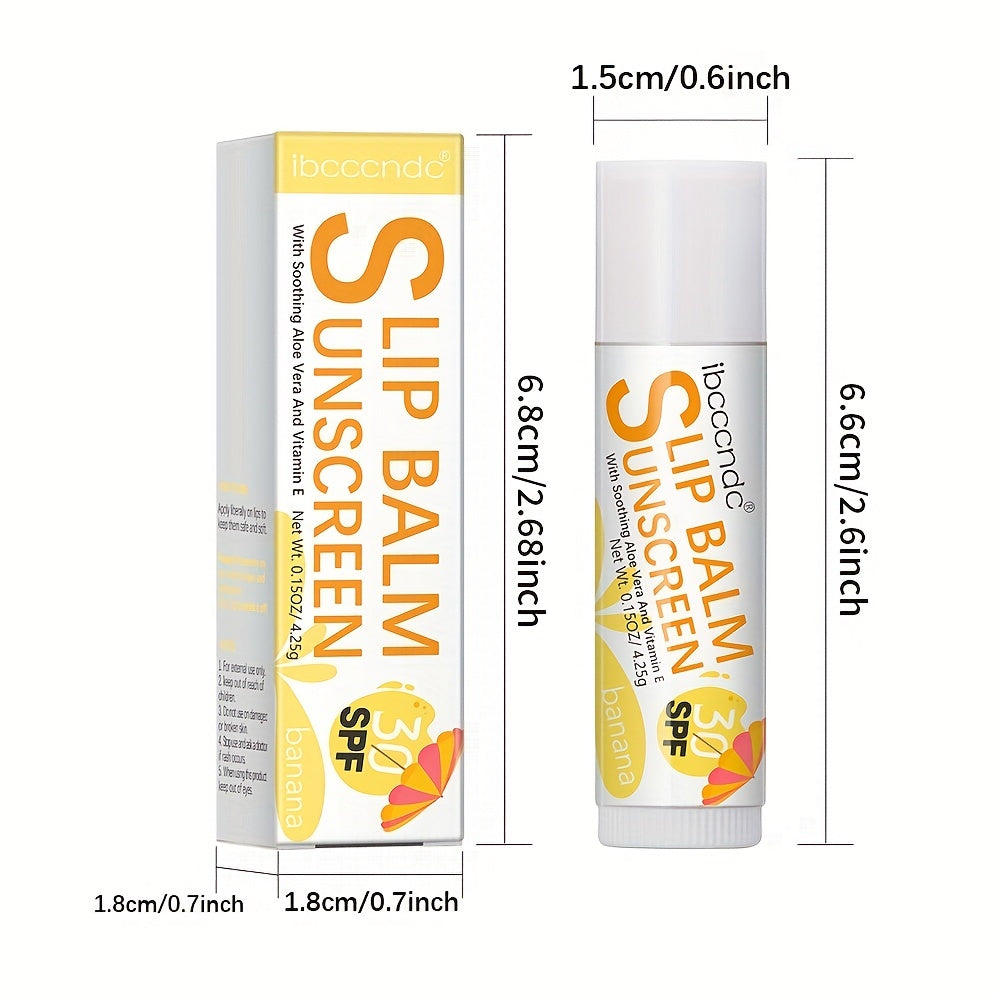 SPF 30 Lip Balm Pre Makeup Base Watermelon Banana Coconut Flavours