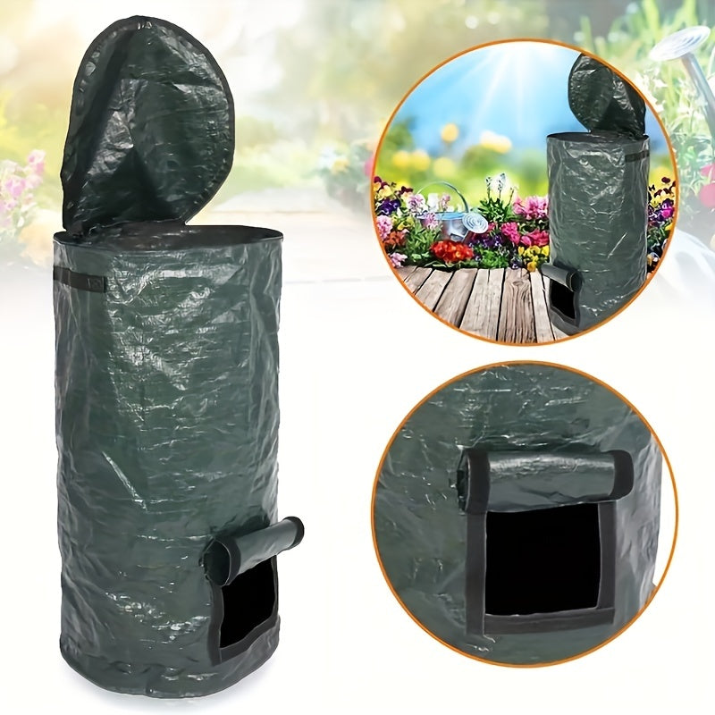 Collapsible Composting Fertilizer Maker with Lid