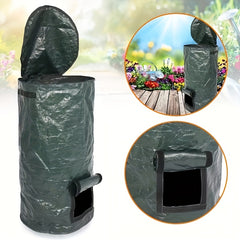 Collapsible Composting Fertilizer Maker with Lid