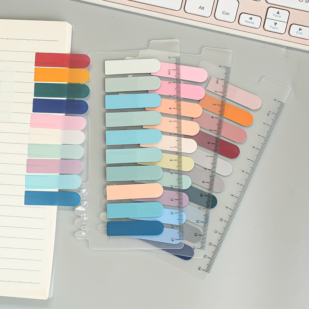 3 Types Card PET Sticky Notes 600 Stickers Label Paper Index Stickers