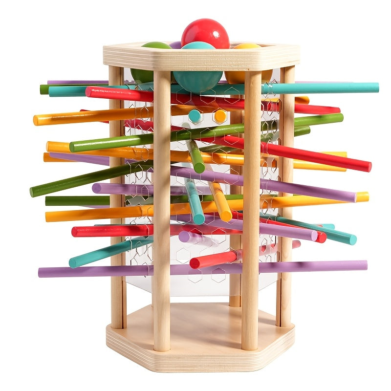 Colorful Stick Game Wooden Dice & Sticks Math Toy