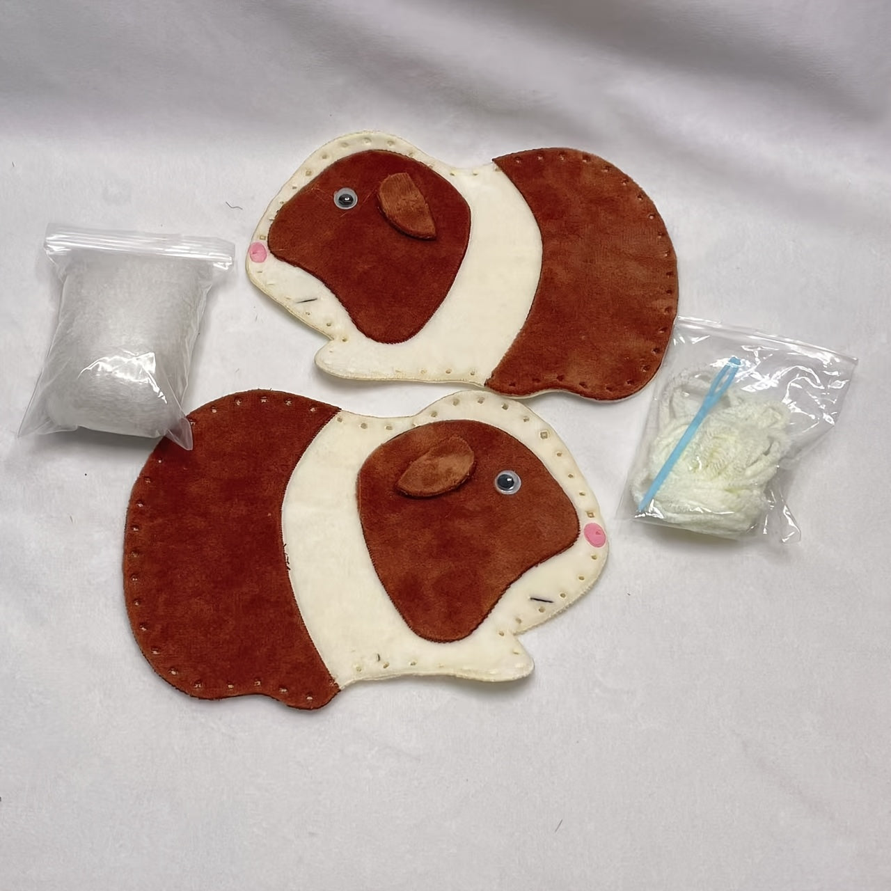Adult DIY Sewing Kit Forest Animals Flannel Material