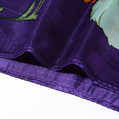 Flower Print Square Scarf Vintage Bandana Shawl Silk
