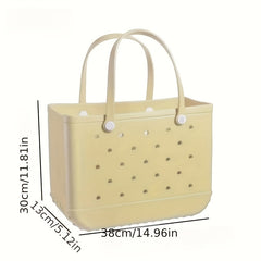 Hollowed Beach Bag Large Capacity Portable Handbag