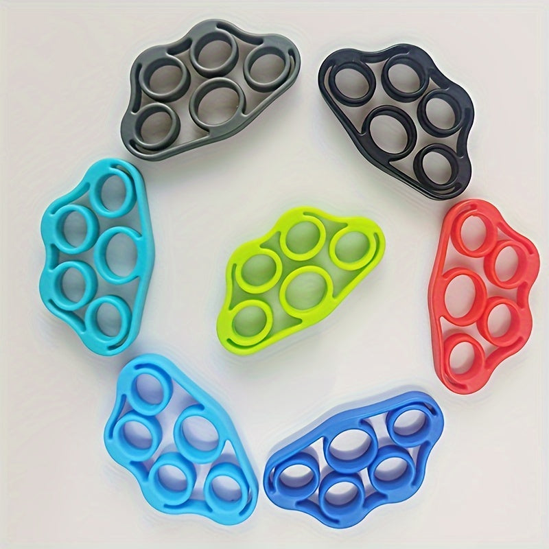 6pcs Silicone Finger Trainer Finger Pull Ring Finger Exerciser
