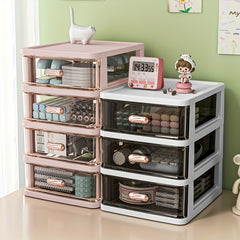Desktop Storage Box Plastic Drawer Type Jewelry Hair Accessories Rack