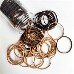 100pcs Thin Hair Rope Seamless Ponytail Holder Hair Accessories