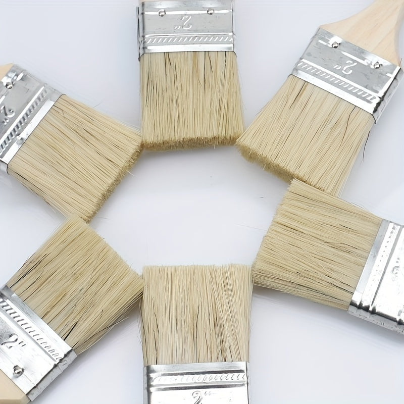 Wooden Handle Pork Brush Long Hair Thick Paint Brush