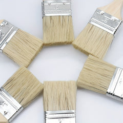 Wooden Handle Pork Brush Long Hair Thick Paint Brush